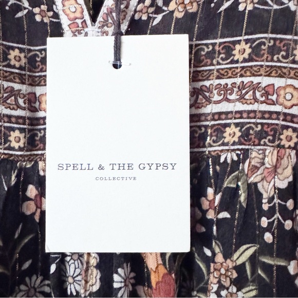 Spell and the Gypsy Mystic Boho Nightfall Midi Dress NWT - Picture 9 of 16